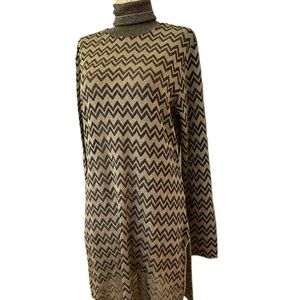 Missoni Metallic High Neck Dress